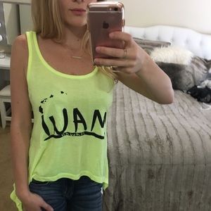 Neon yellow Maui tank